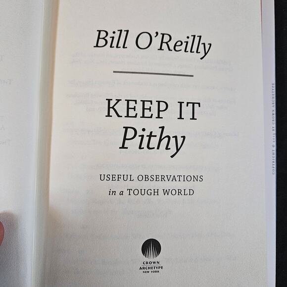Bill O'Reilly Set of 3 Books Hard Cover First Editions Pithy, Trump, Warrior - Picture 4 of 13